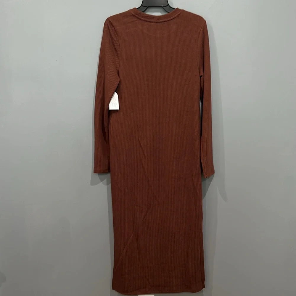 Women’s Ribbed Maternity Dress SizeL